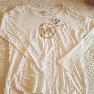 Michael Kors White Large Long Sleeve (NEW)